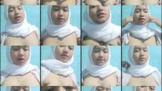 Abg Hijab Masih kenceng pap tete